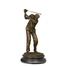 Estatua de bronce de los deportes Estatua de bronce de la decoración del golfista Tpy-394